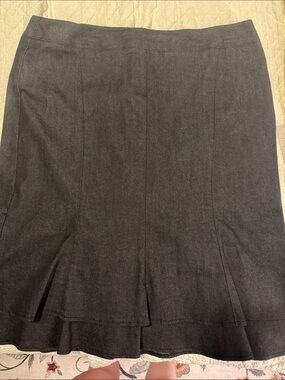Classic Black Flared Women's Skirt
